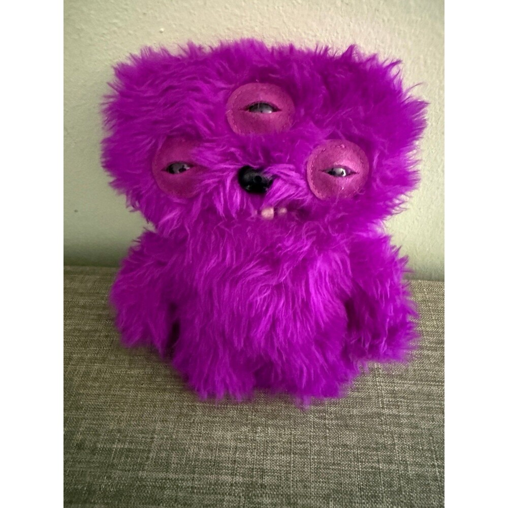 Fuggler Fart Face  3 Eyed Purple Funny 9’ Ugly Purple Monster Plush